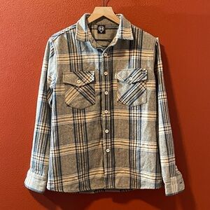 Unbranded Men’s Plaid Button‎ Front Long Sleeve Heavy Cotton Flannel Work Shirt